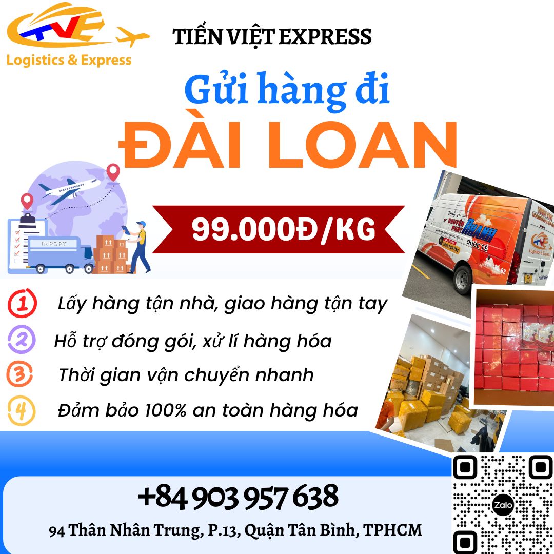 Gửi hàng đi Đài Loan - Tiến Việt Express